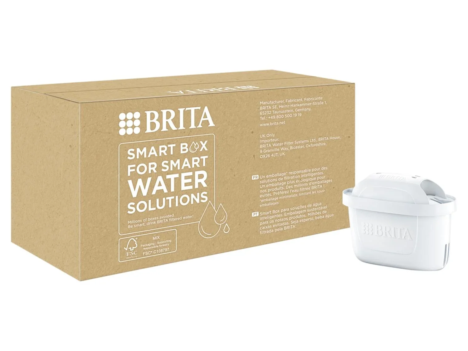 BRITA Set de 6 cartouches filtrantes Maxtra Pro Pure