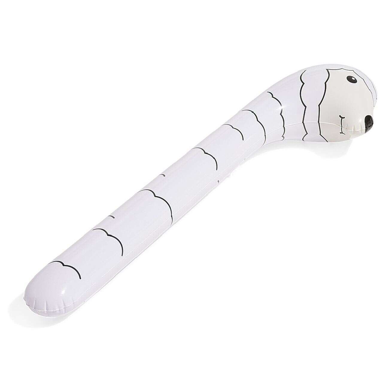 Frite gonflable lama blanc et noir L98cm