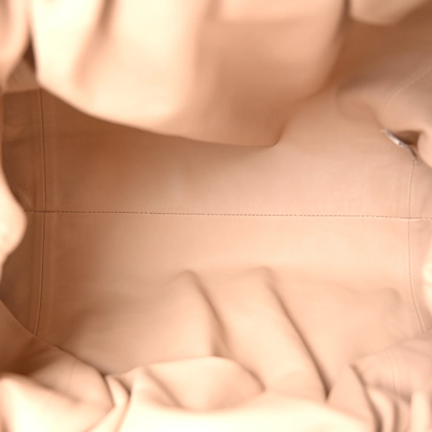 Smooth Butter Calf The Pouch Oversized Clutch Nude
