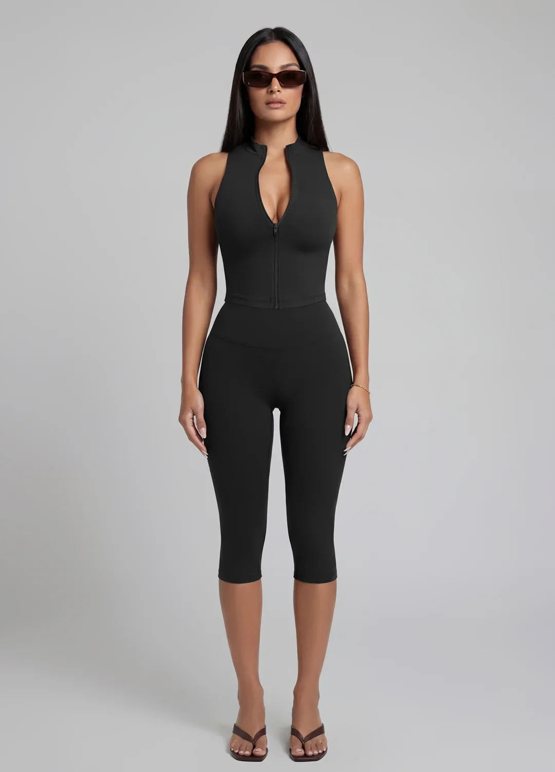 High-Waisted Sculpt Capri Leggings