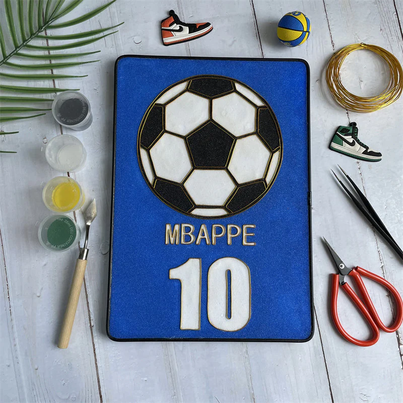 Football,Beginner Cloisonné Enamel DIY Kit, with Tutorial& All Tools