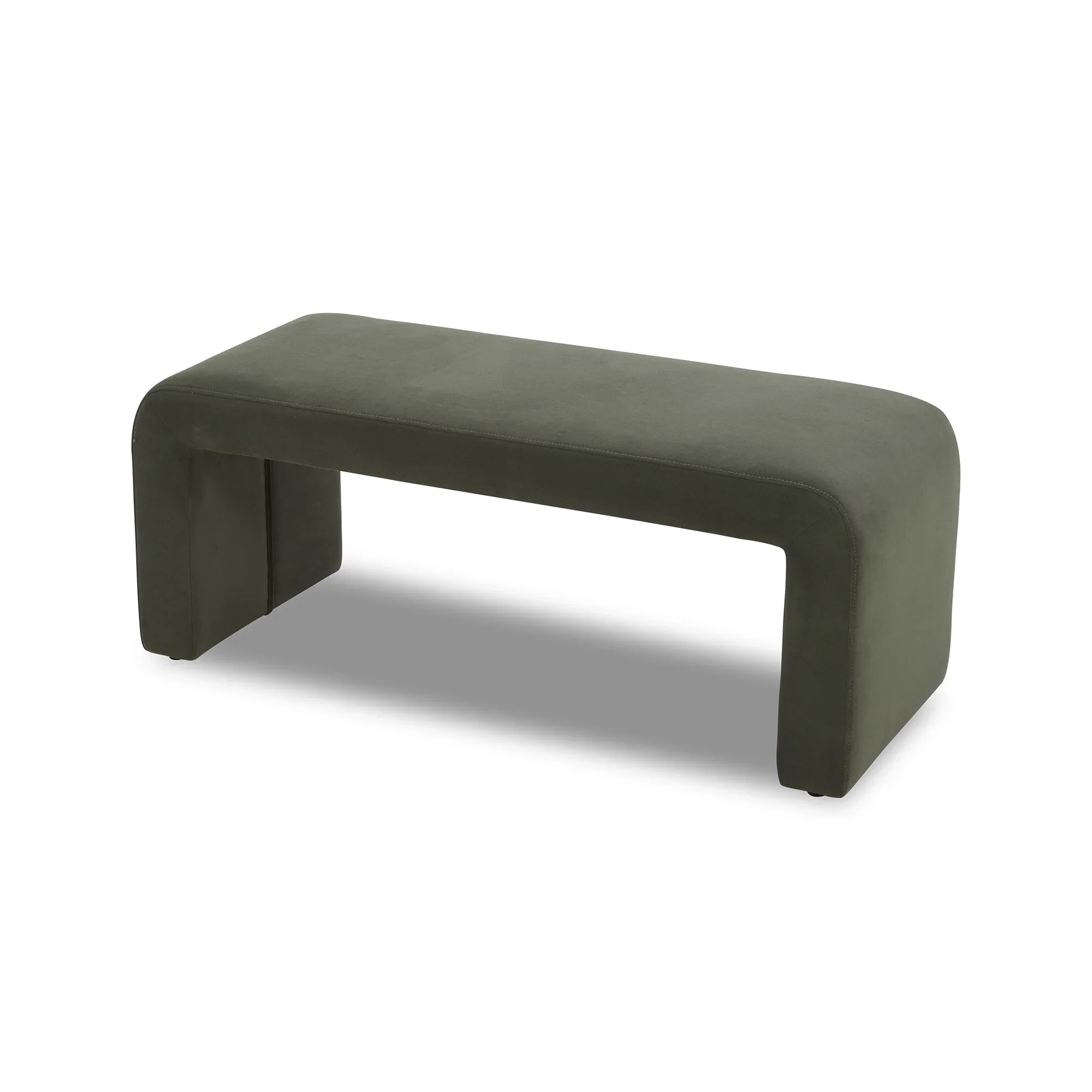Better Homes & Gardens Juliet Velvet Waterfall Bench, Beige