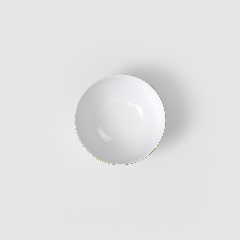 Chateau Septfontaines Appetizer/ Dessert Bowl - White, 4.1 oz, Premium Bone Porcelain