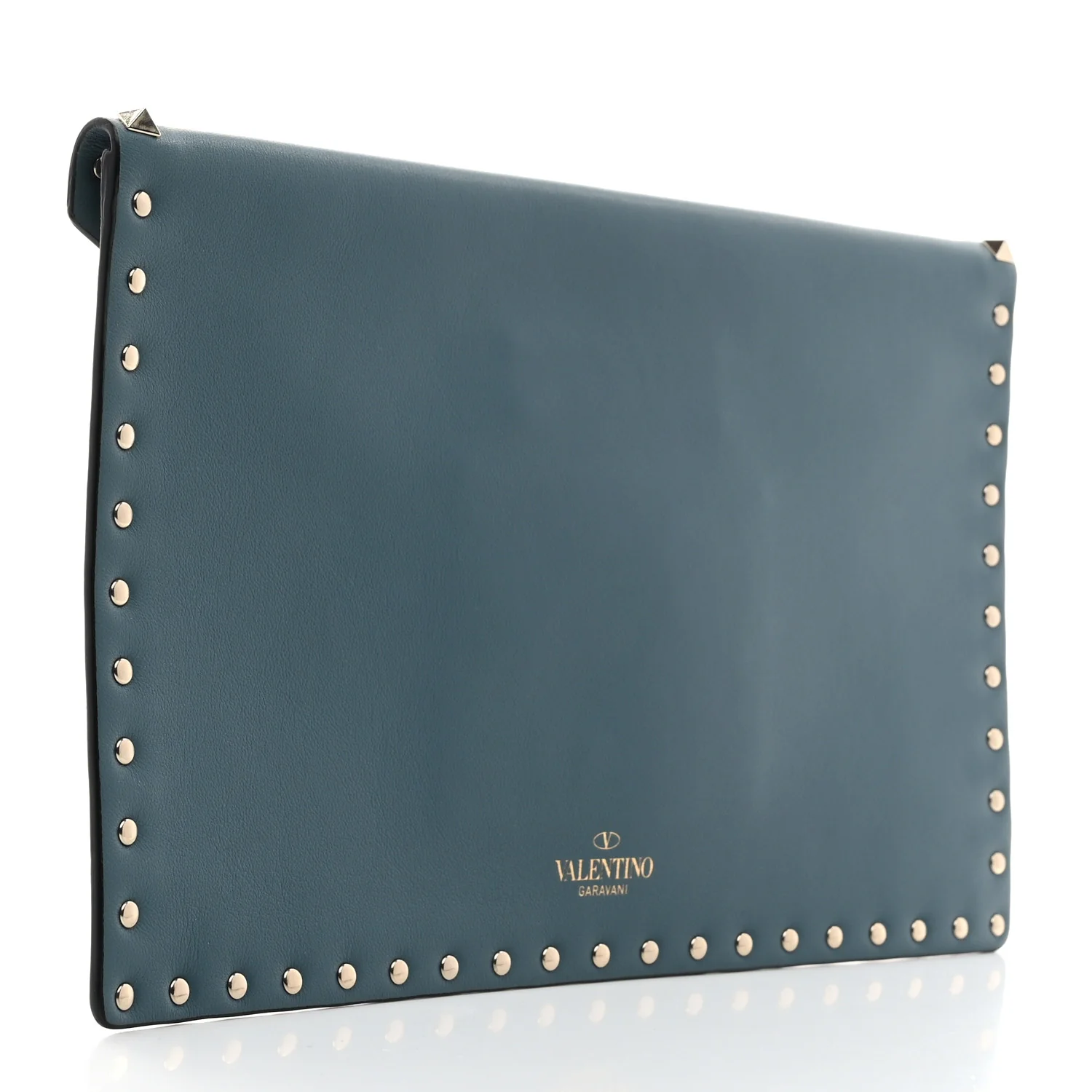 Vitello Large Rockstud Envelope Clutch Amadeus