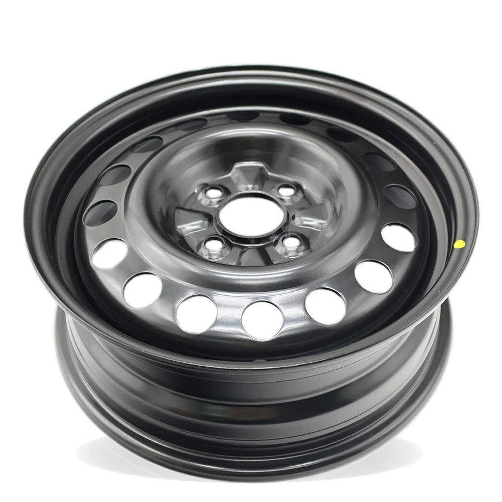 15" Single 15X5.5 Black Steel Wheel For Nissan Versa 2013-2019 OEM Design Replacement Rim - Image 4