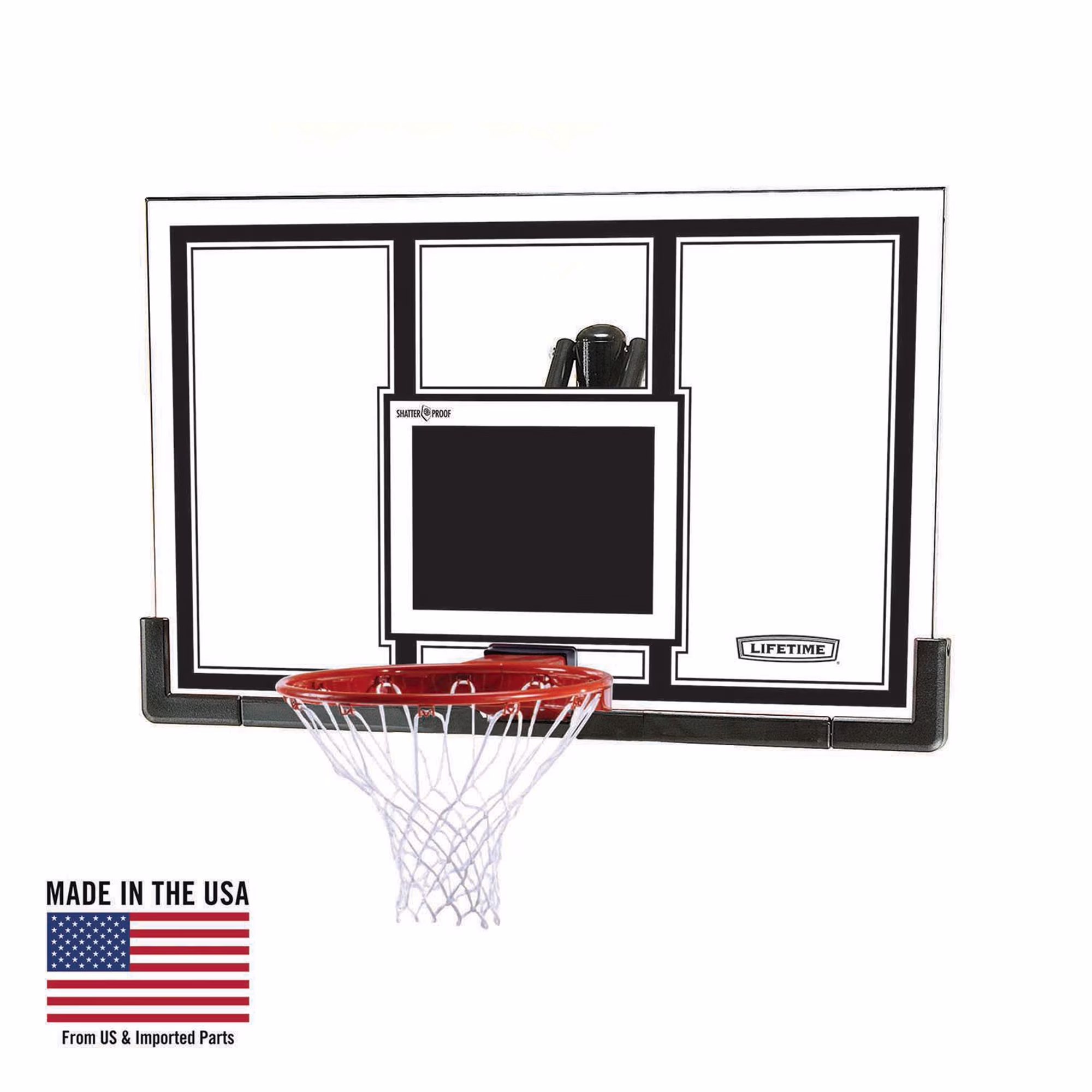 Lifetime New Basketball Indoor/Outdoor Backboard and Rim Combo Kit (54 - Inch Polycarbonate) - 71526
