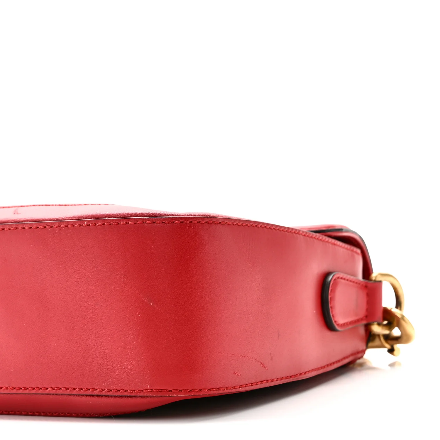 Monogram Ruinart Calfskin Medium Lady Web Shoulder Bag Beige Ebony Hibiscus Red