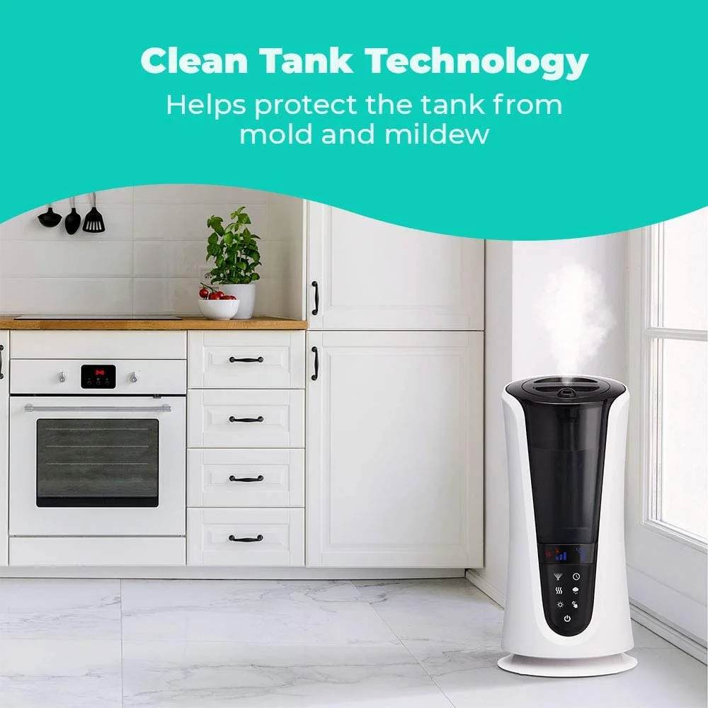 Total Comfort Deluxe Warm Cool Ultrasonic Humidifier, Top-Fill for Home, Programmable Humidistat with Night-Light, Automatic Shutoff and Aromatherapy - Image 5