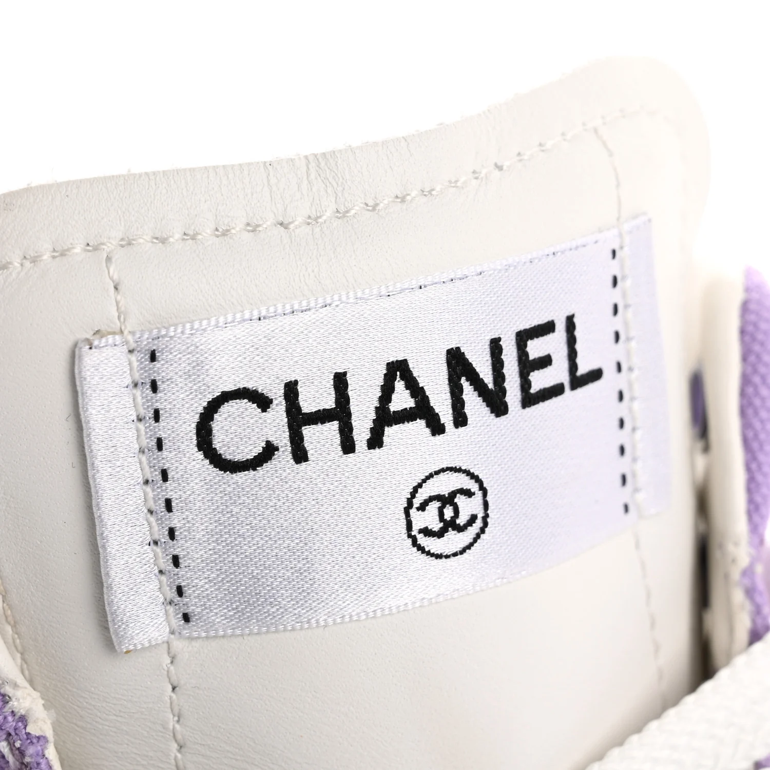 Cotton High Top Sneakers 38 Purple White