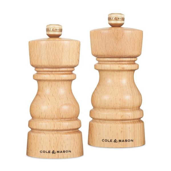 London salt- og pepperkvern 13 cm 2 stk bøk