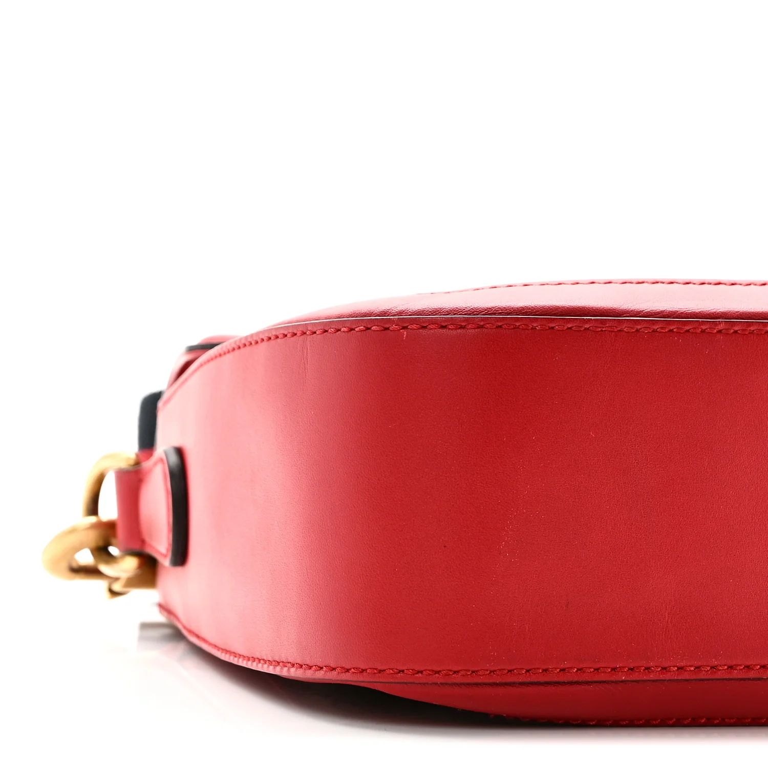 Monogram Ruinart Calfskin Medium Lady Web Shoulder Bag Beige Ebony Hibiscus Red