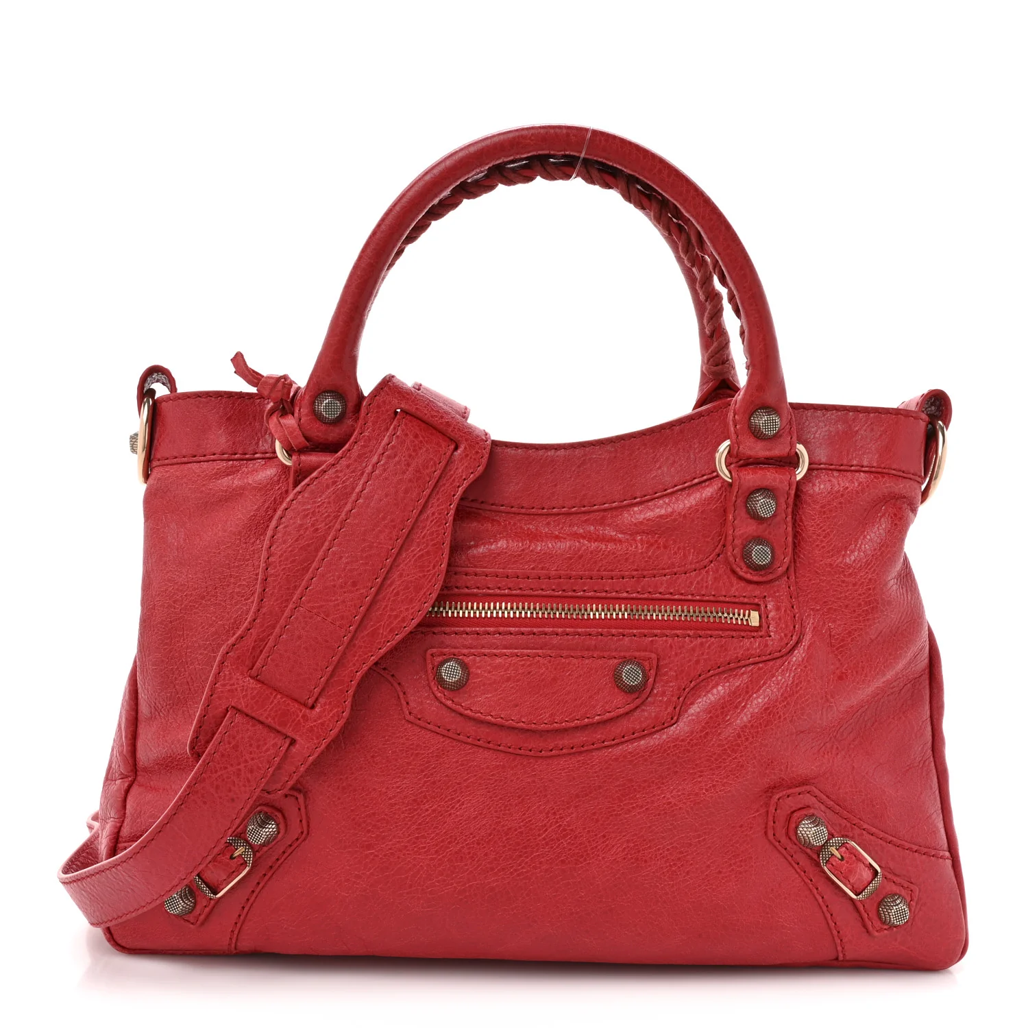 Agneau Giant 12 Rose Gold Hardware Town Rouge Coquelicot