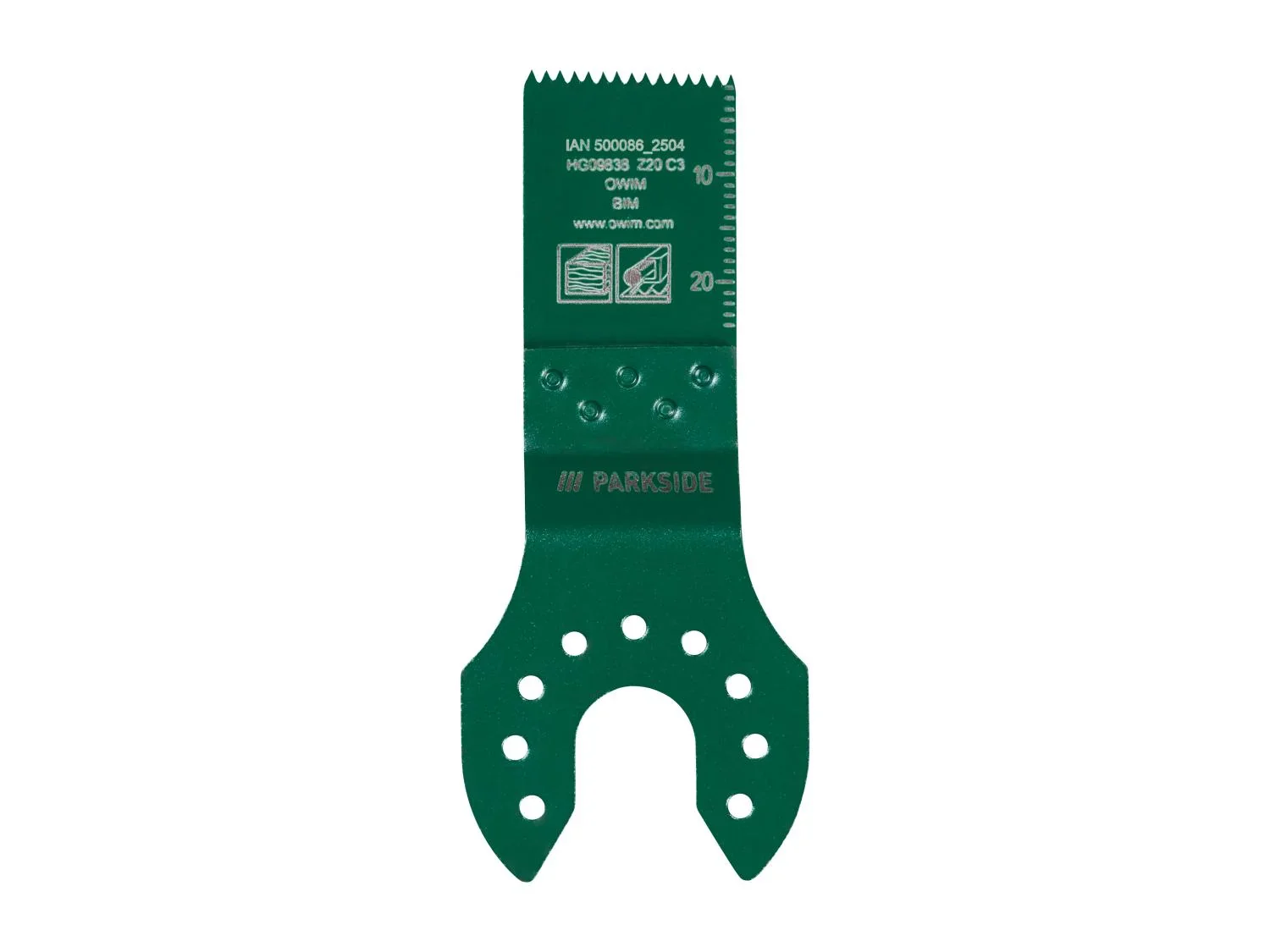 PARKSIDE Accessoire pour scie, Plateau de ponage ou Feuilles abrasives triangulaires