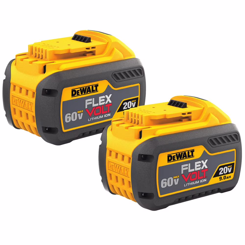 Max Flexvolt Lithium-Ion 20V/60V 9Ah Battery DCB609 Two Pack