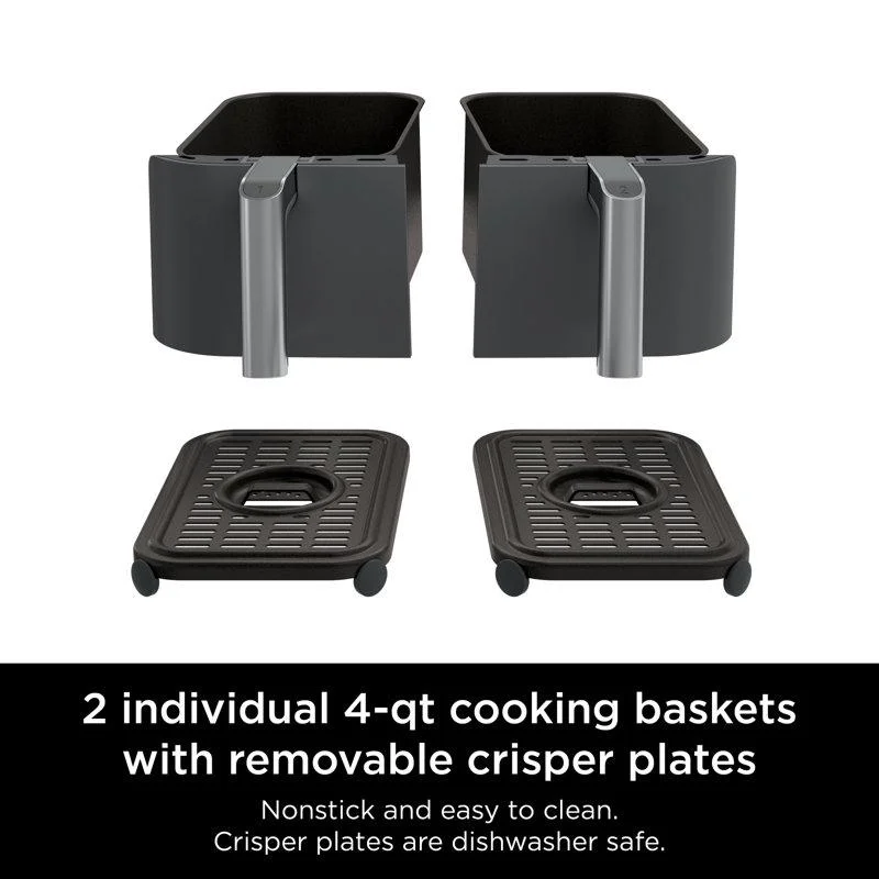 Ninja Foodi 6 - in - 1 8 - Quart 2 - Basket Air Fryer with Dualzone Technology