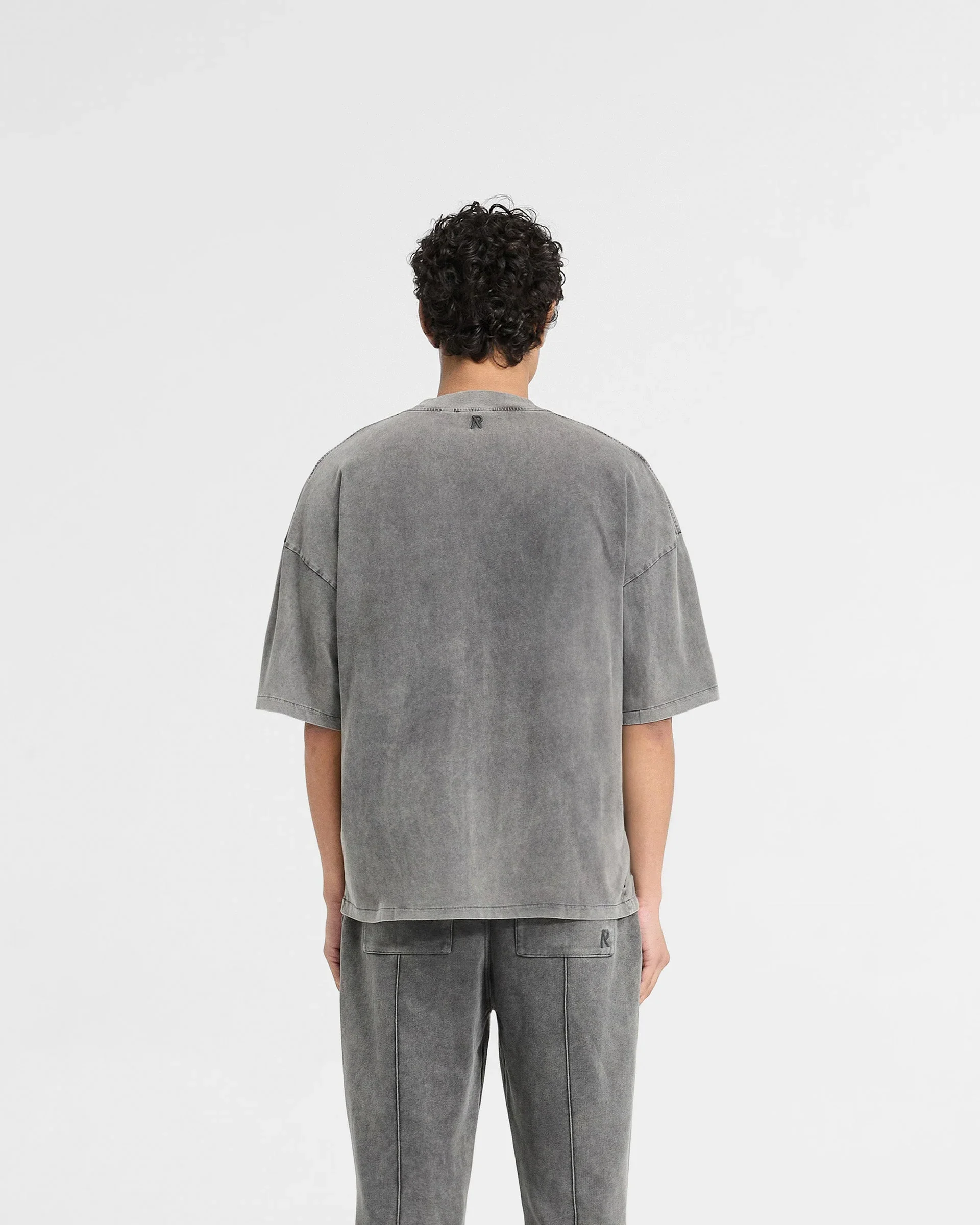 Initial Boxy T-Shirt - Vintage Grey