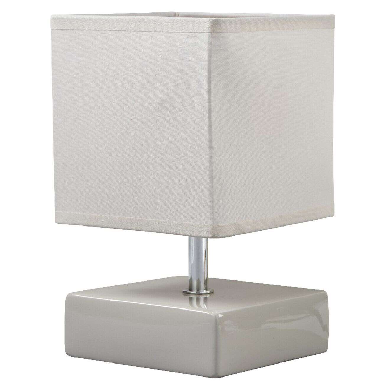 Lampe carrée beige