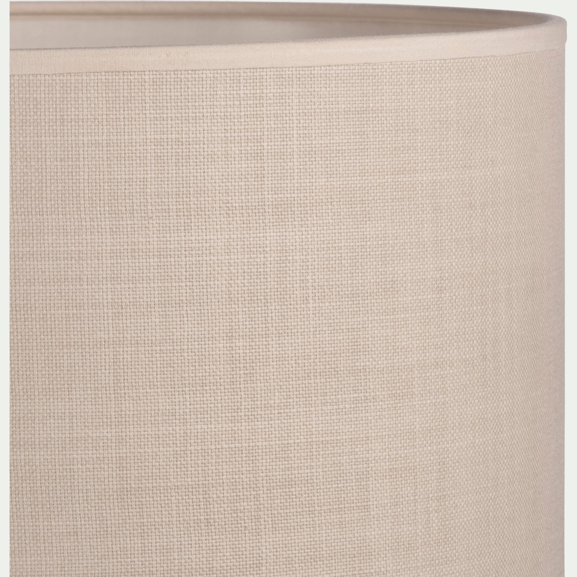 MISTRAL - Abat-jour cylindrique en coton D60cm - beige roucas