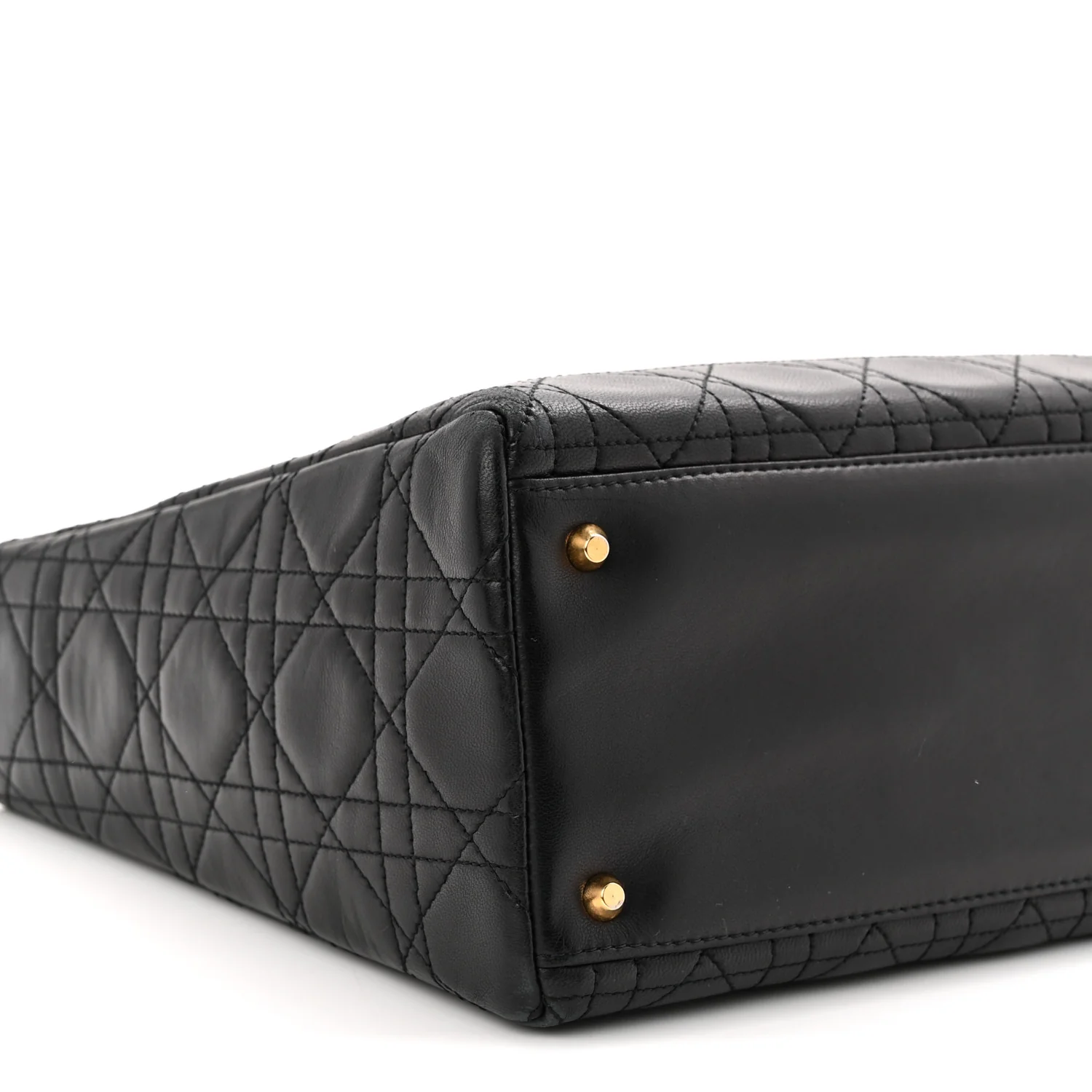 Lambskin Cannage Medium Lady Dior Black