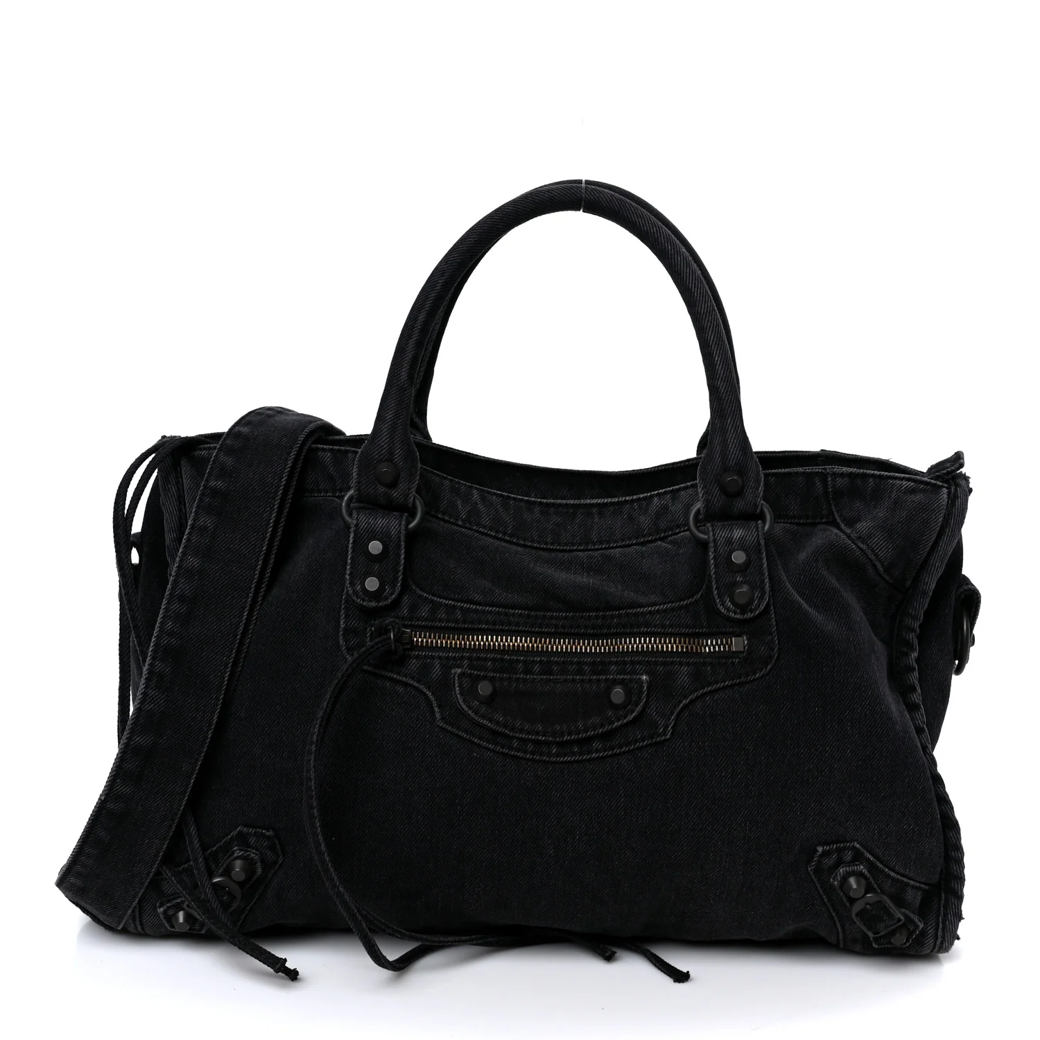 Washed Denim Classic Hardware Medium Le City Black