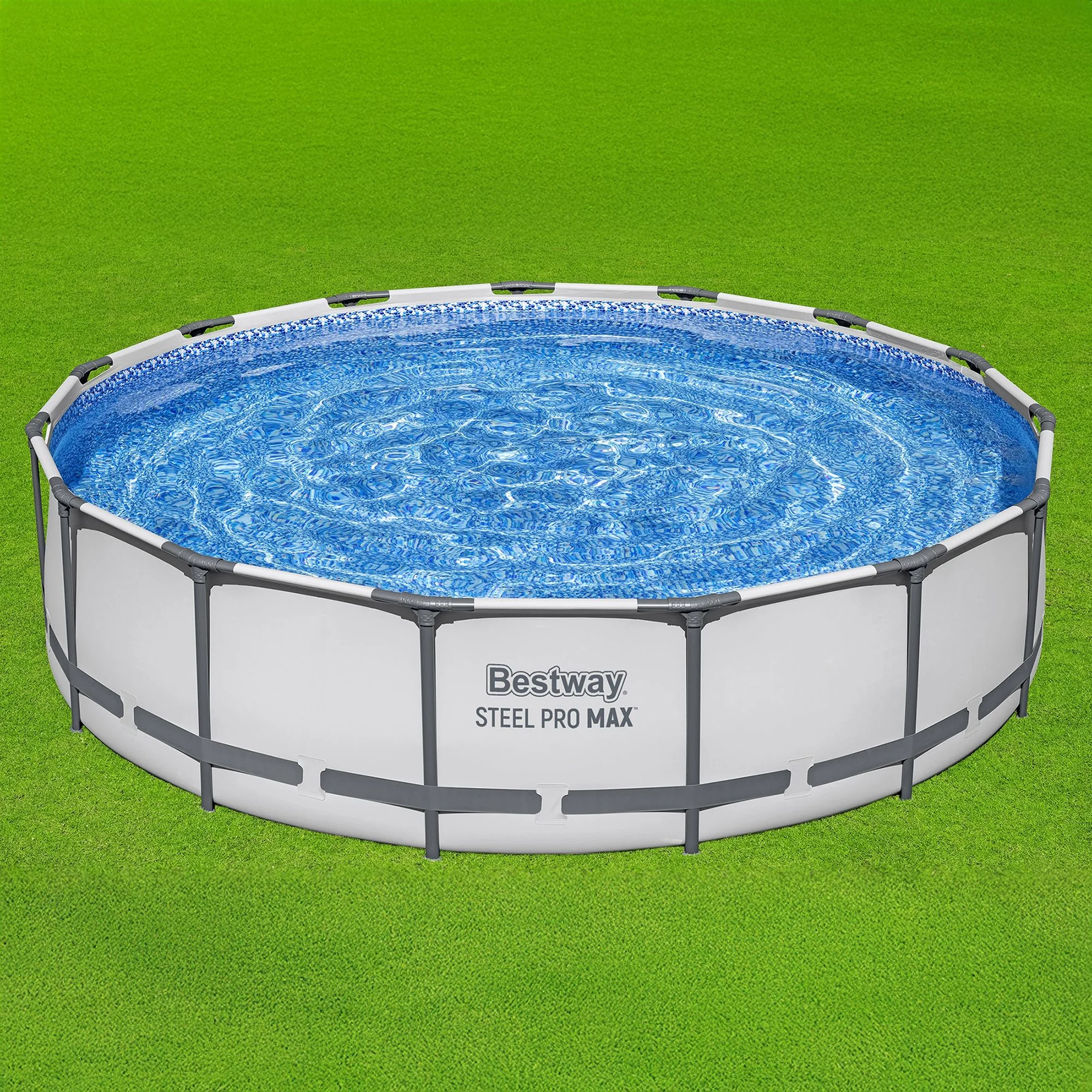 Open Box Steel Pro Max 15'x42" Frame Above Ground Pool Set - Image 9