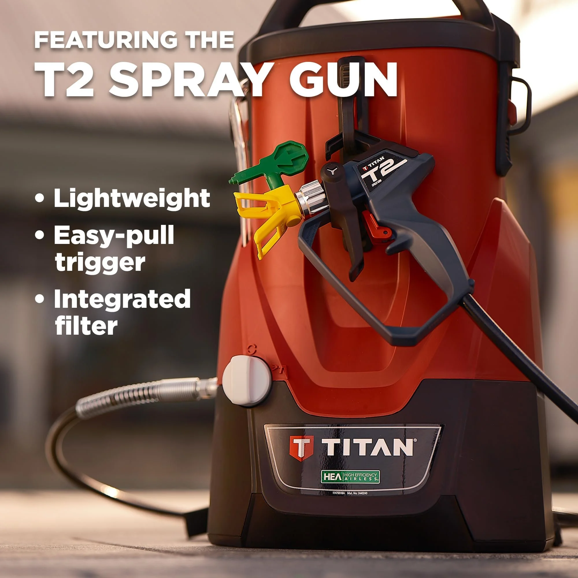 2441251 ControlMax 1650 18V Cordless High Efficiency Airless Paint Sprayer, HEA Technology Decrease Overspray by up to 55%, Cordless Allows You to go Anywhere - Image 6