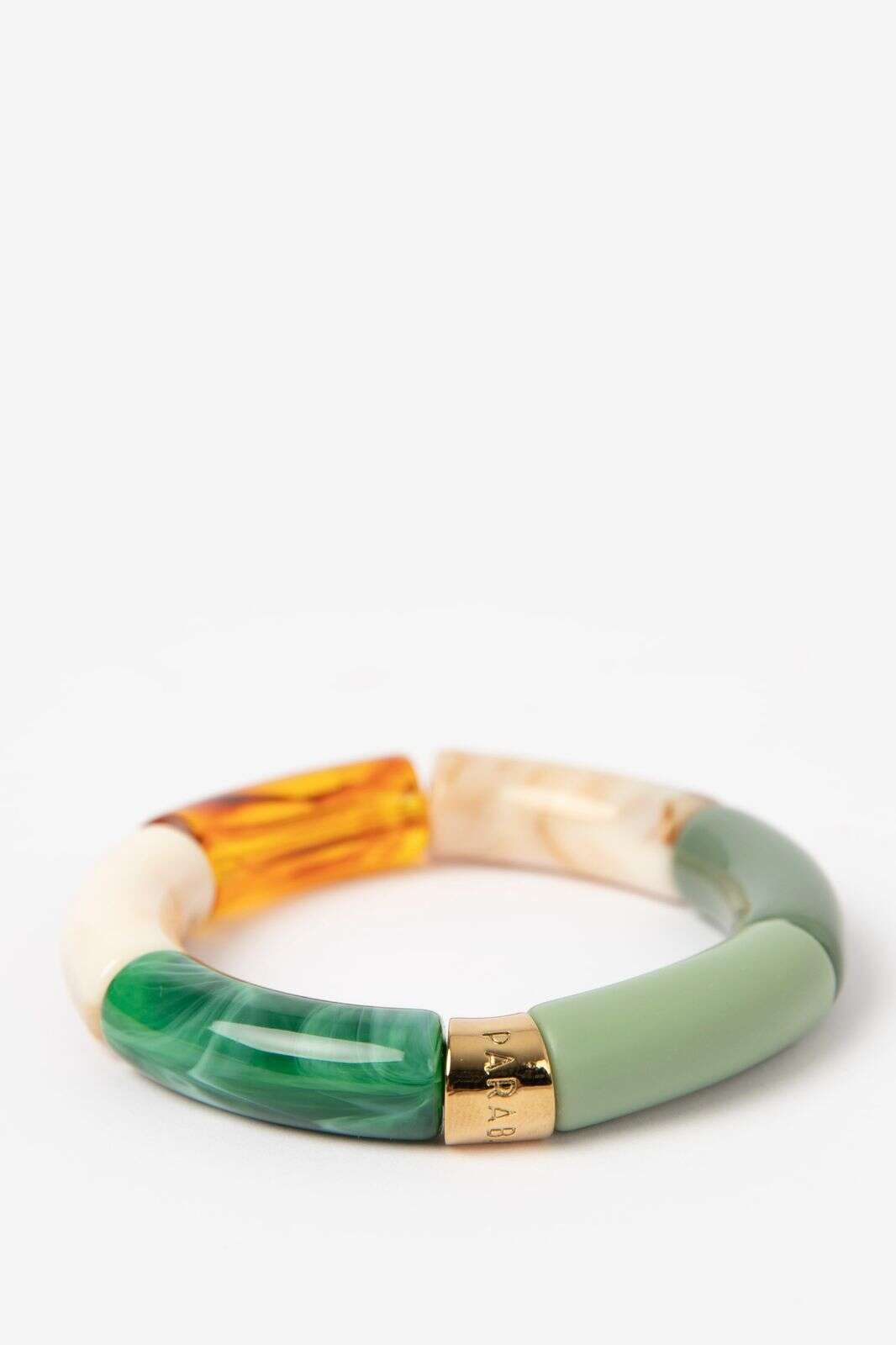 Parabaya groene resin armband