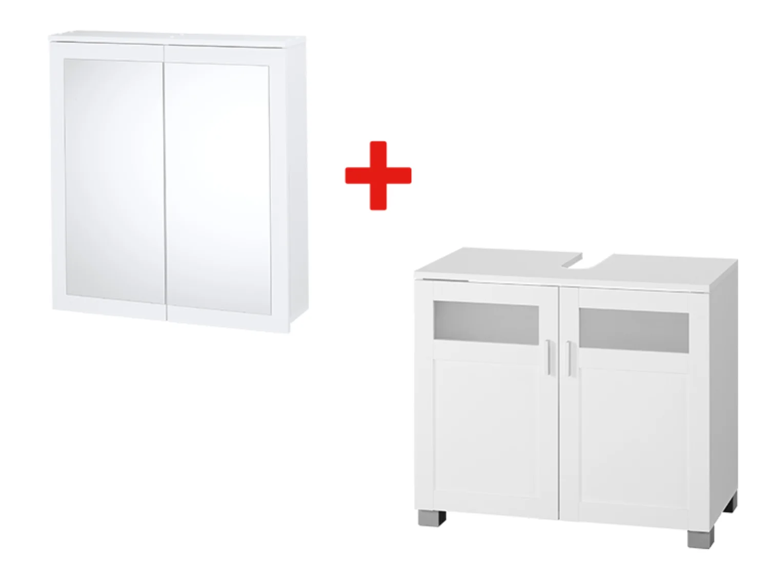 LIVARNO home Armoire de toilette + meuble sous-vasque Basel