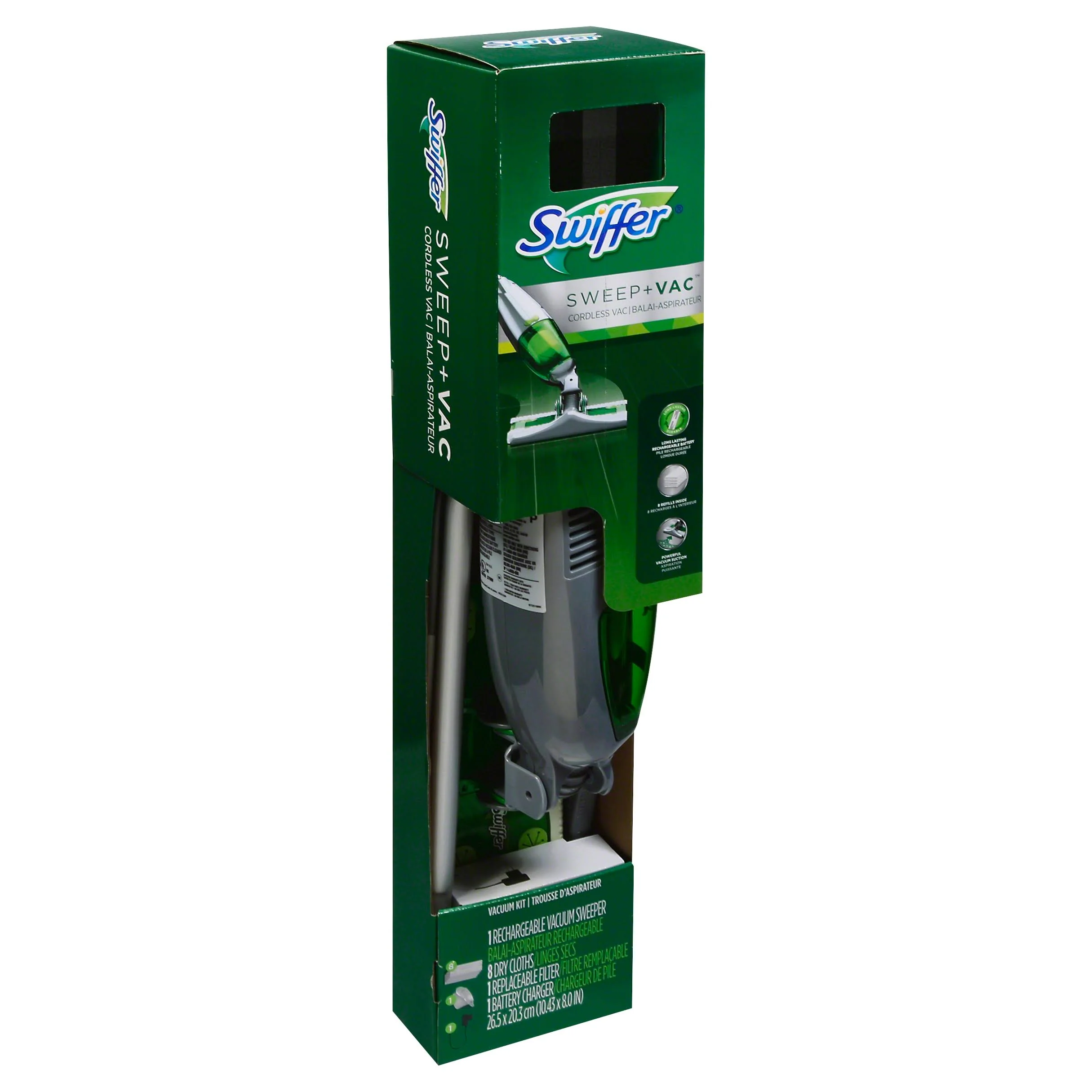 Kit aspirateur Swiffer, balai + aspirateur, sans fil
