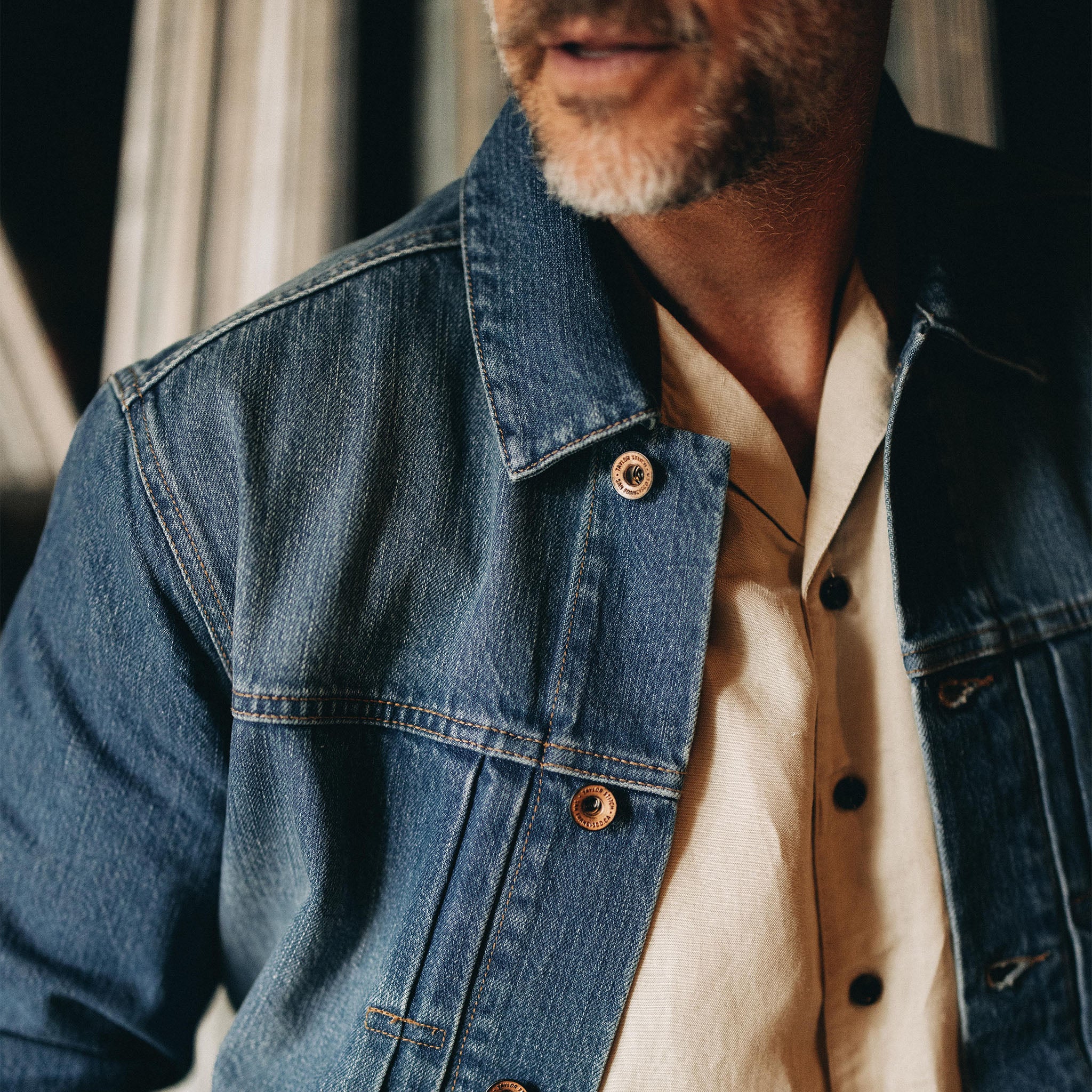 La veste Ryder en denim délavé au soleil