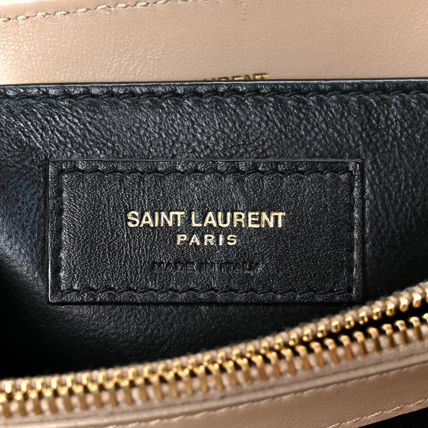 Calfskin Y Quilted Monogram Small Loulou Chain Satchel Dark Beige