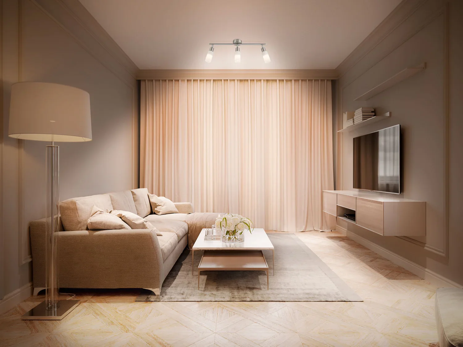 LIVARNO home Plafonnier  LED  3 spots