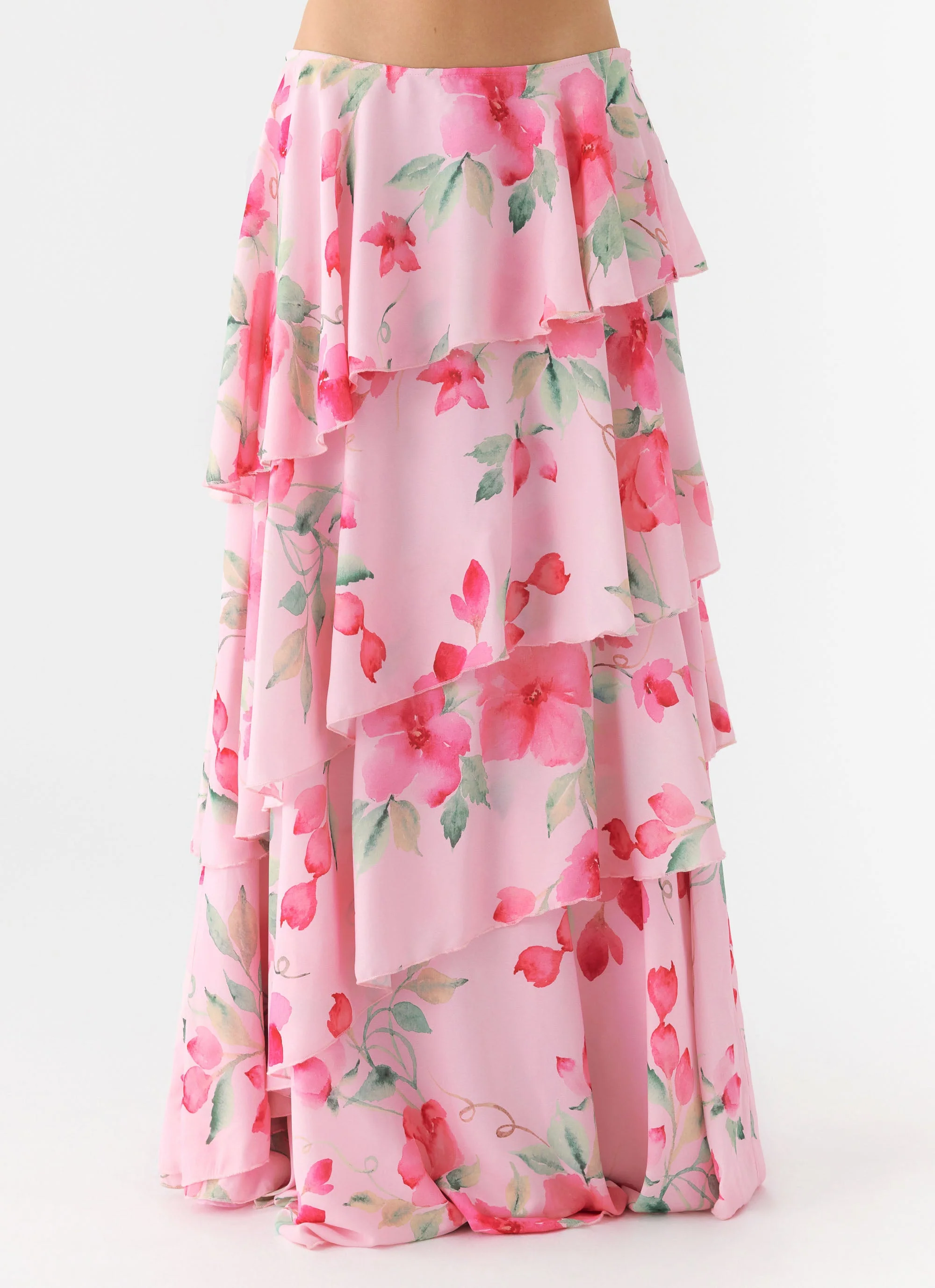Melody Remedy Tiered Maxi Skirt - Petal Soleil