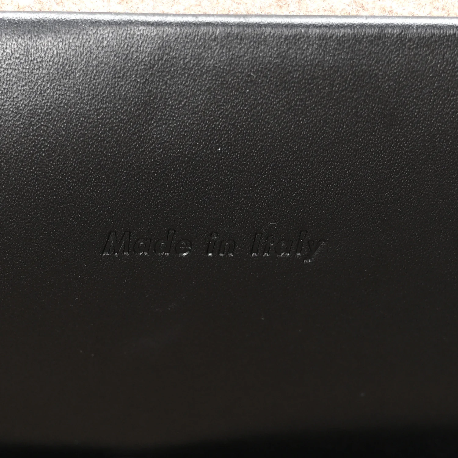 Felt Smooth Calfskin Mini Belt Bag Beige