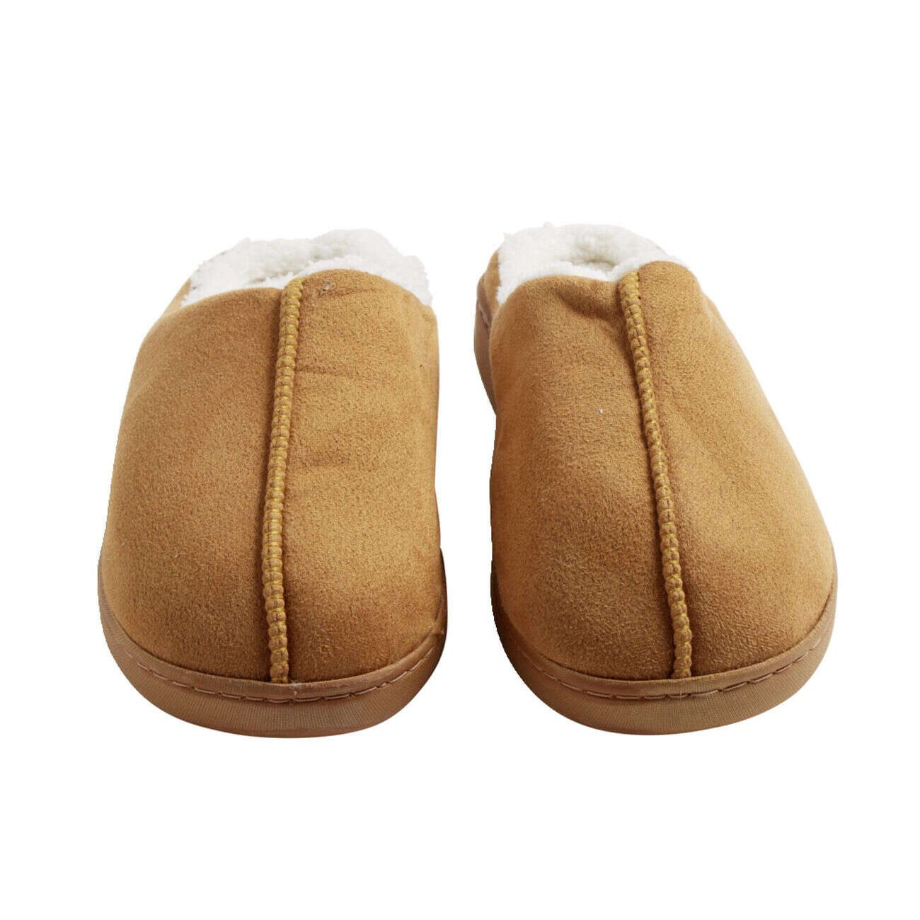 Chaussons mules unisexe marron fourrées T36 à T45