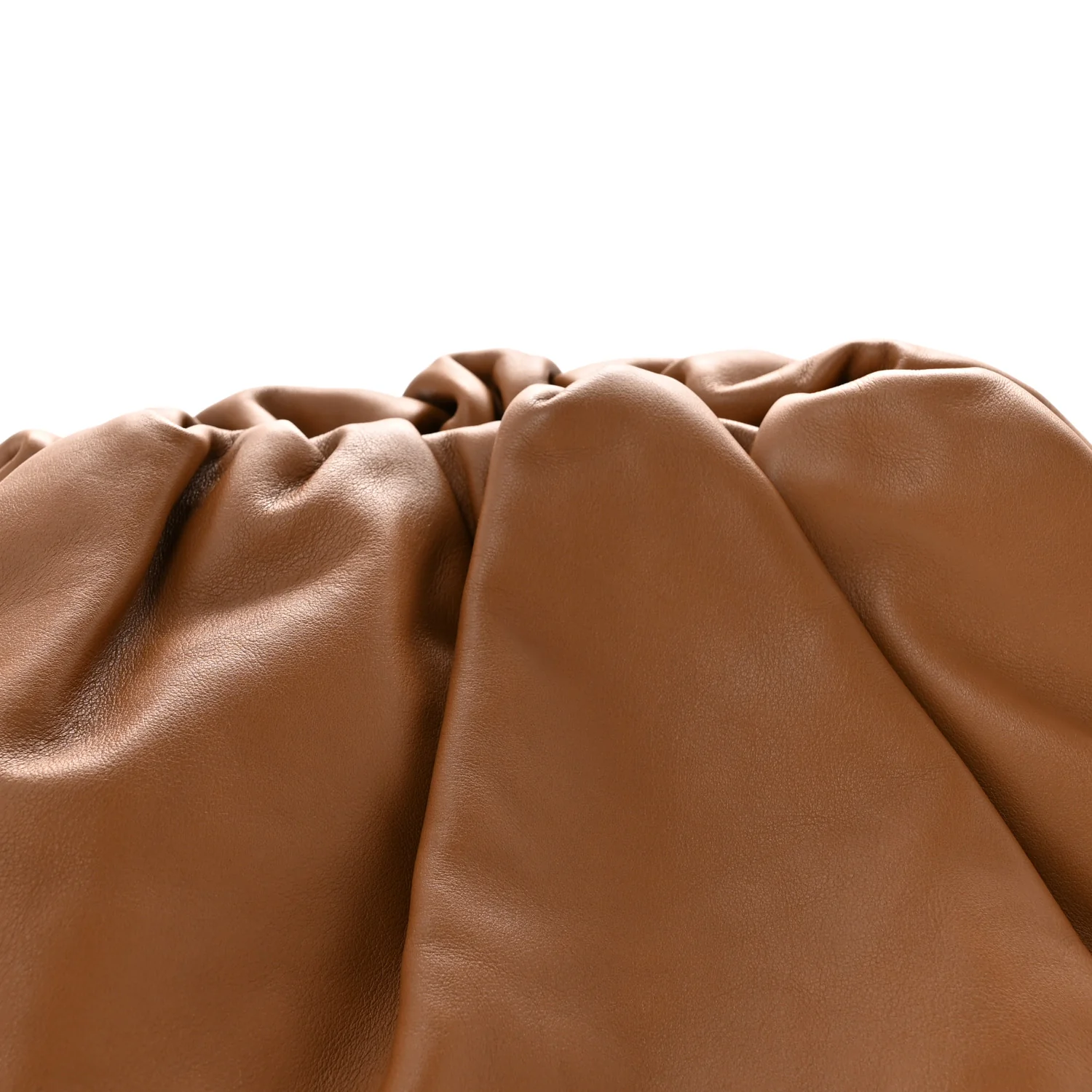 Smooth Butter Calf The Pouch Oversized Clutch Cammello