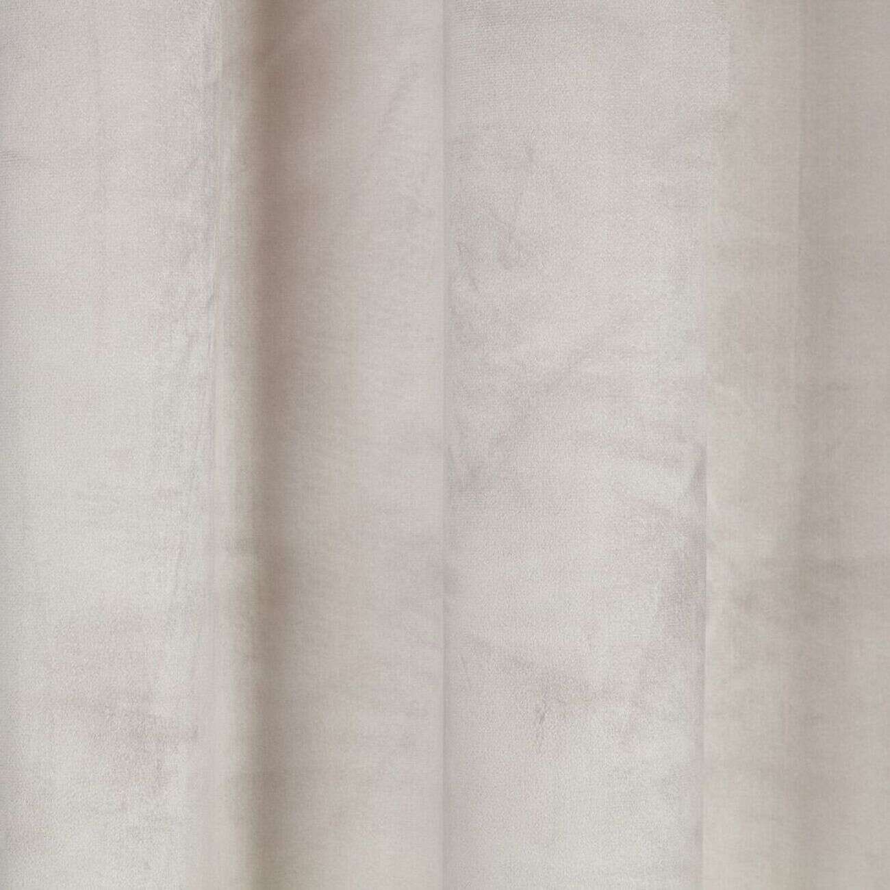 Rideau polyester 140x240cm effet velours taupe
