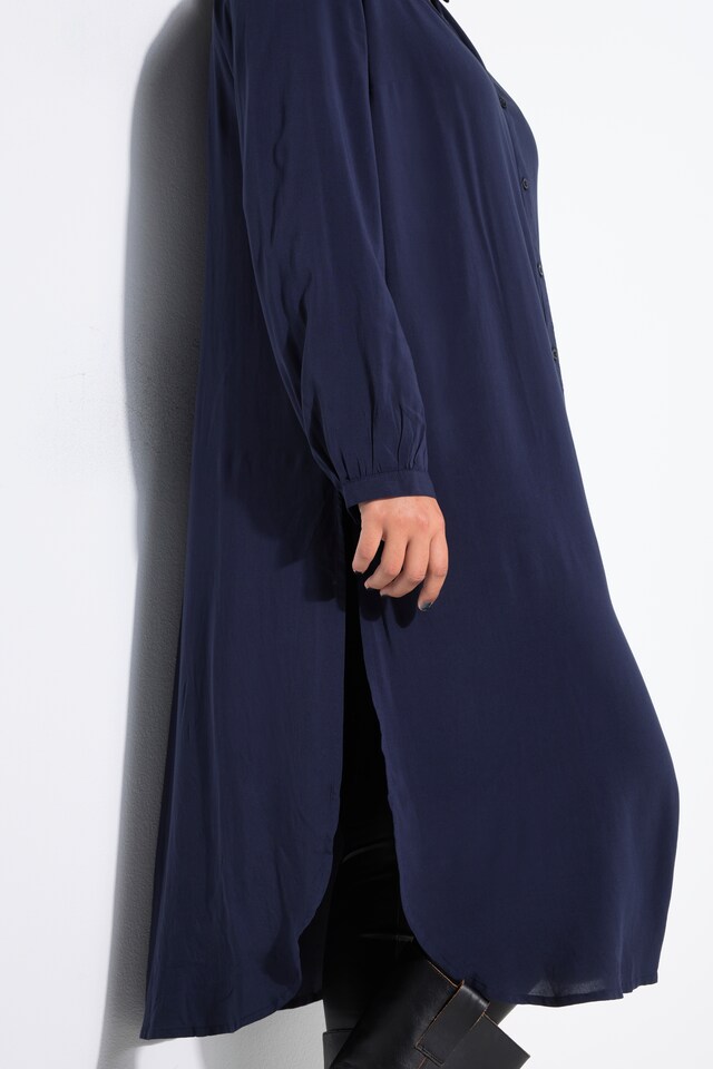 Long Sleeve Viscose Shirt Dress
