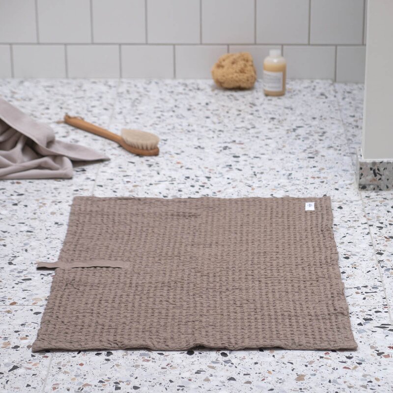 Big Waffle badematte 80x55 cm clay