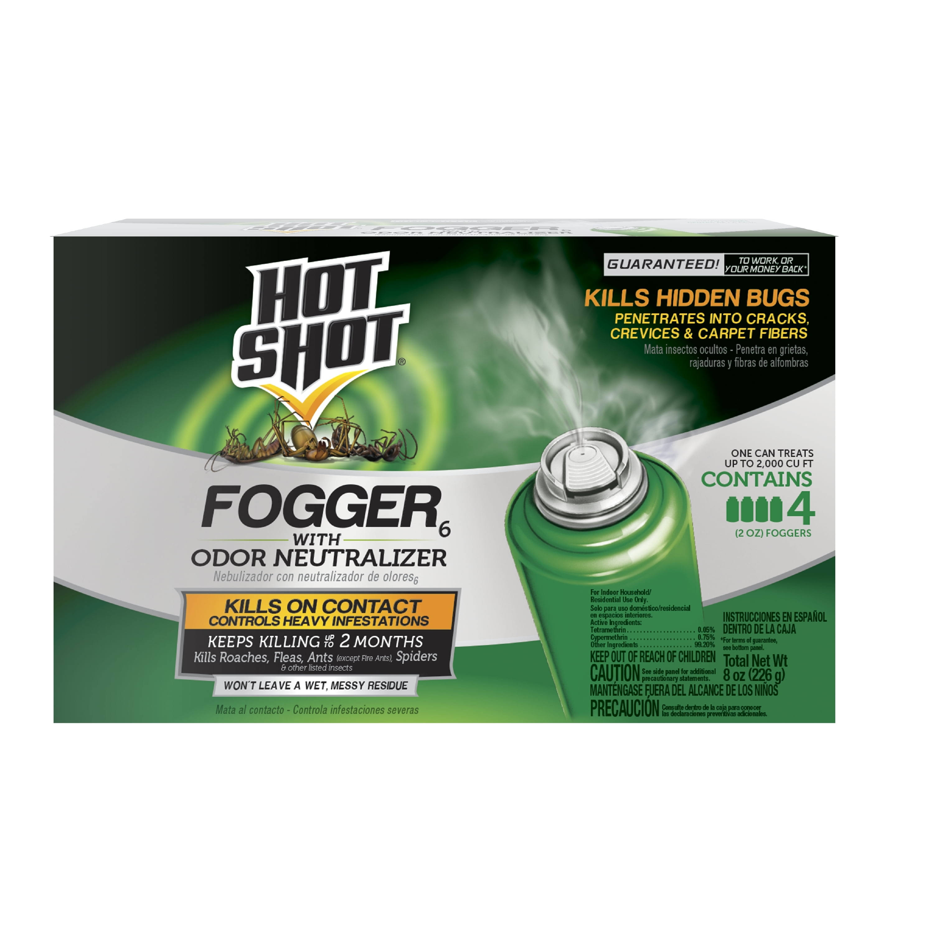 Hot Shot Fogger with Odor Neutralizer (4-Count)