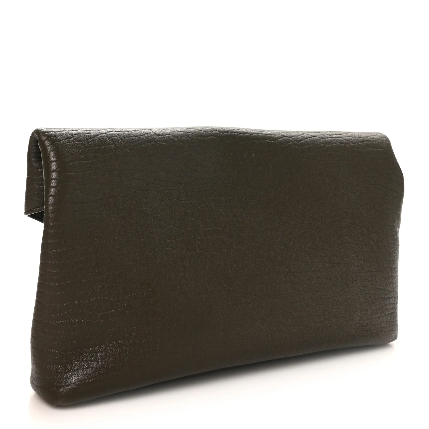 Grained Lambskin Large Cassandre Envelope Pouch Light Musk