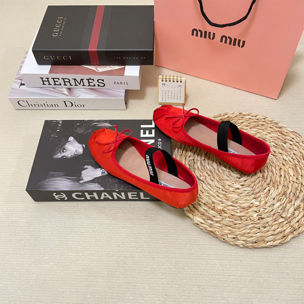 MiuMiu Satin ballerinas