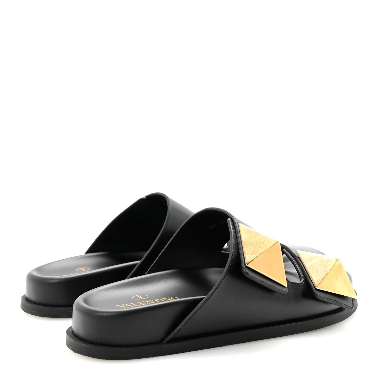 Nappa One Stud Slide Sandals 36.5 Black