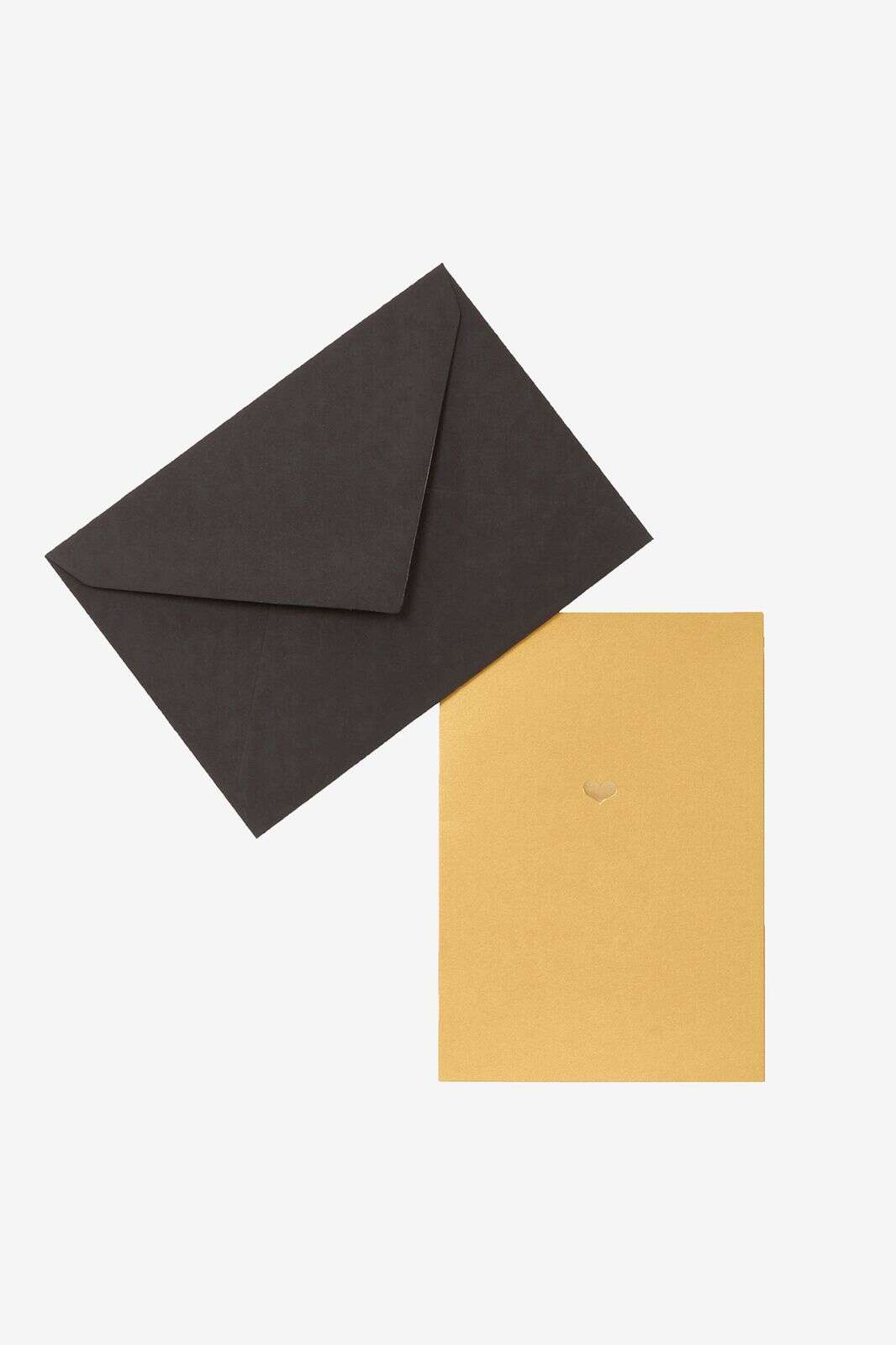 Goudkleurige Kaart Hart