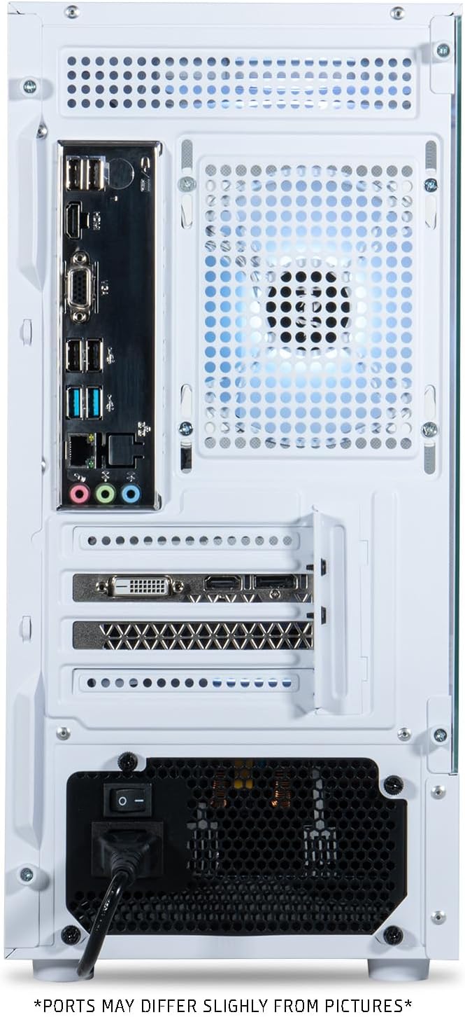 ViprTech Stryker 1.0 Gaming PC - AMD Ryzen 7 (4.1GHz Turbo)  RX 580 8GB  16GB DDR4  500GB SSD  700W PSU  WiFi BT USB-C  Win 11 Pro  RGB  Desktop Computer Prebuilt  White
