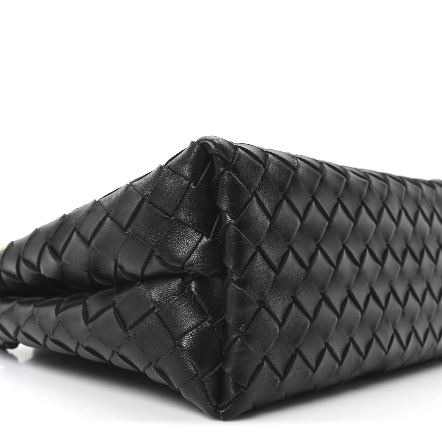 Nappa Intrecciato Small Andiamo Shoulder Bag Black