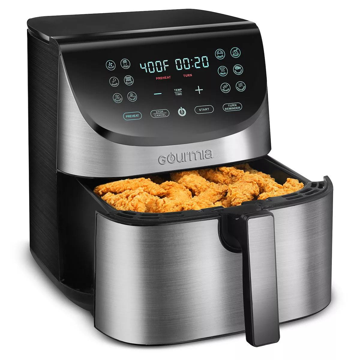 Gourmia GAF856 Stainless Steel Digital 8 Quart Air Fryer