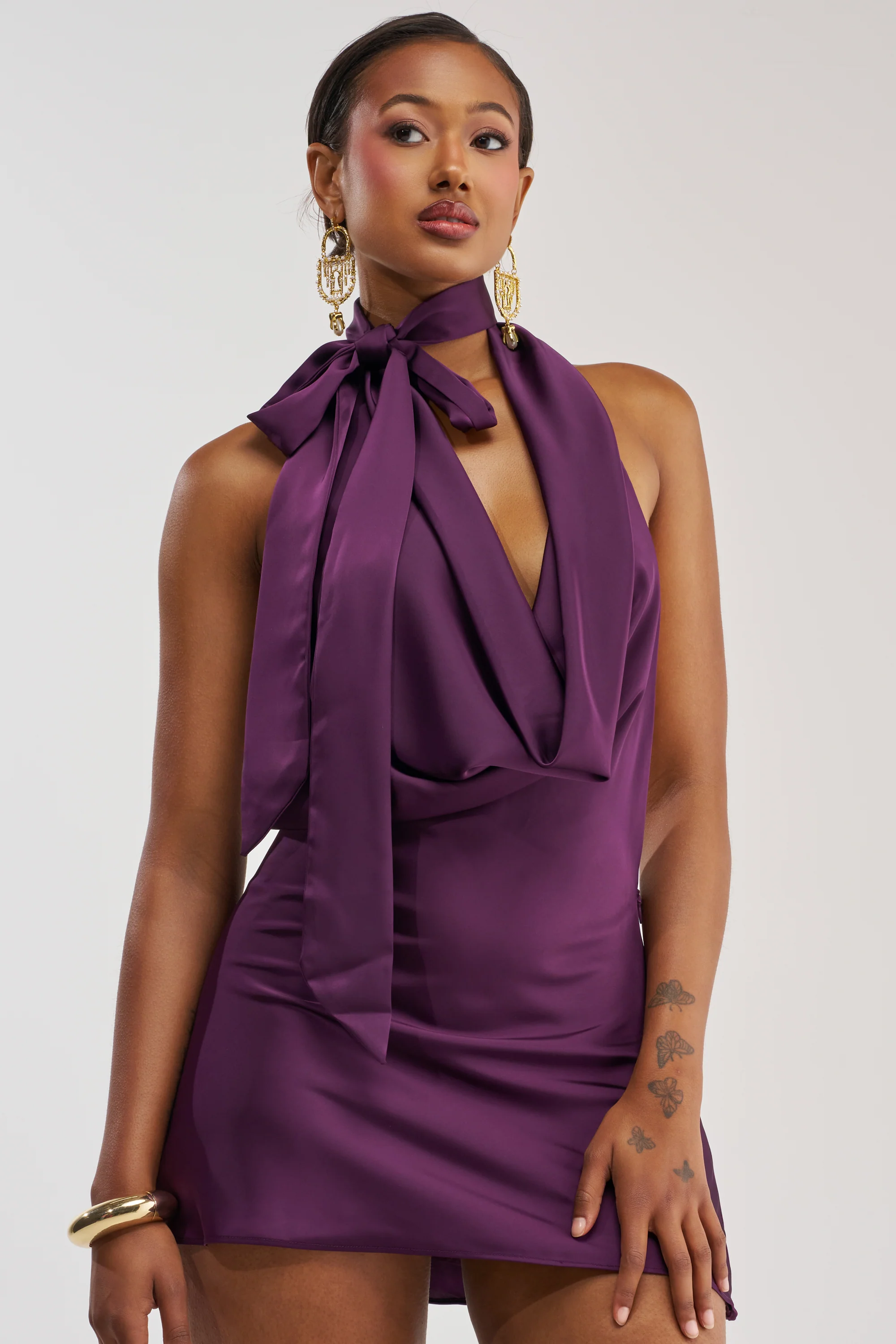 GIGI MINI DRESS IN PURPLE - Akira Store
