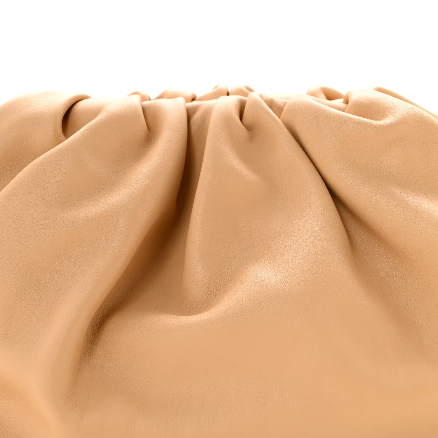 Smooth Butter Calf The Pouch Oversized Clutch Biscotto