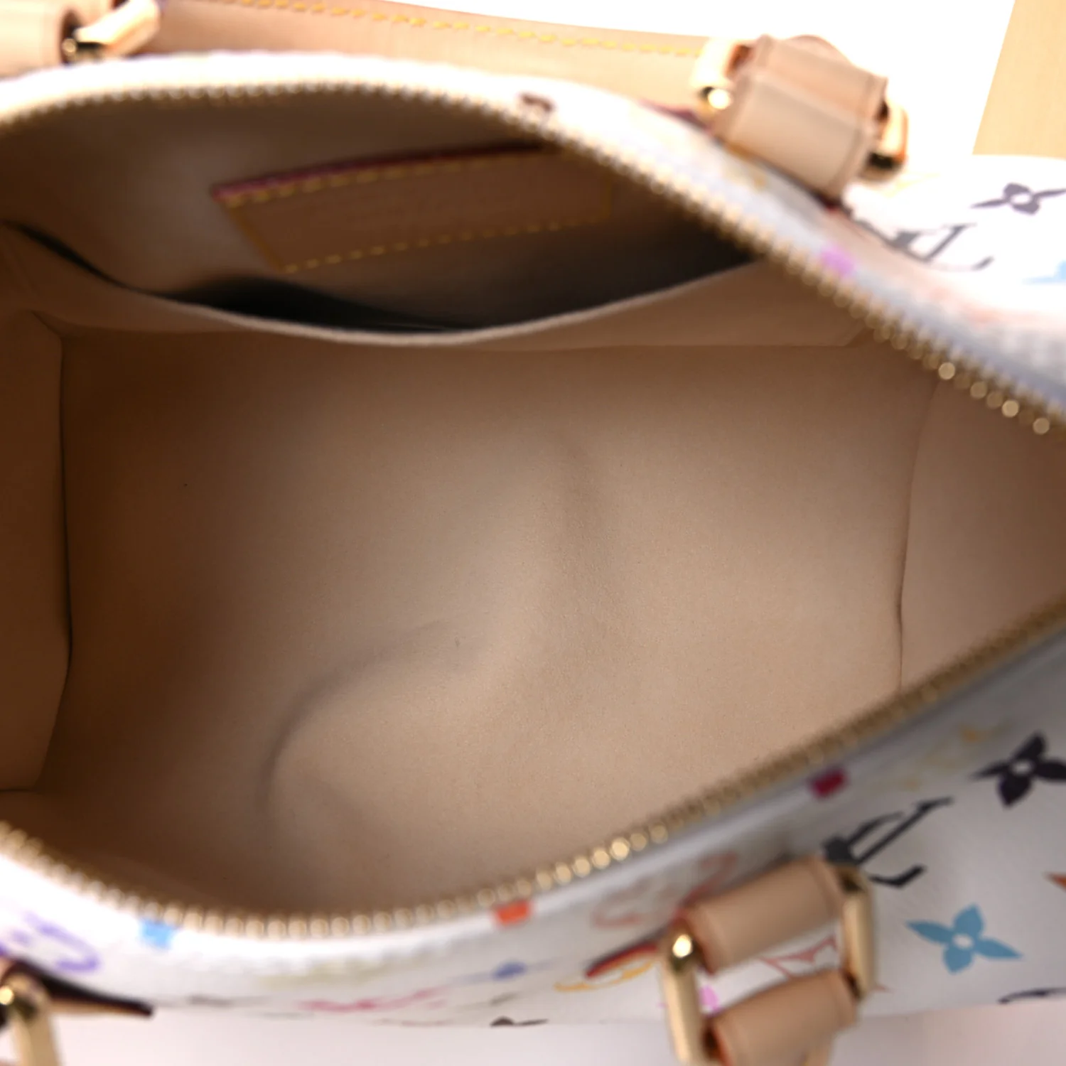 LV X TM Monogram Multicolor Speedy Bandouliere 25 White